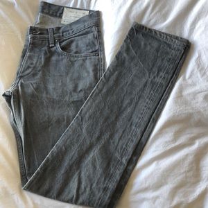 Grey raw denim Jay skinny Jean